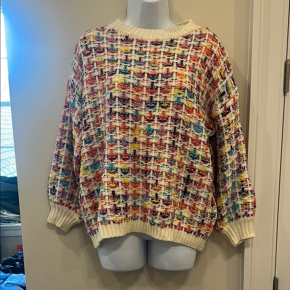 Multicolor Knit Women's Sweater- large - Picture 1 of 5
